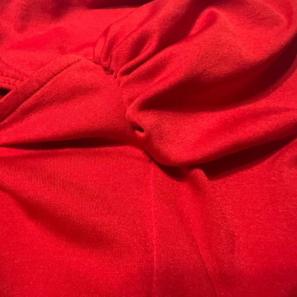 CACHE Red stretch strapless Crop Top L - Picture 11 of 11